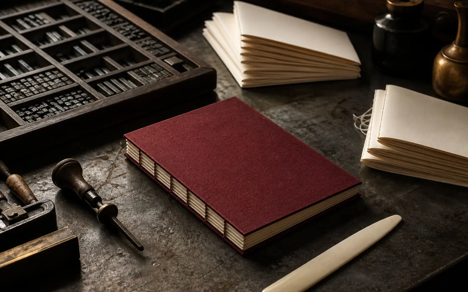 Independent publishing tools and a freshly bound journal